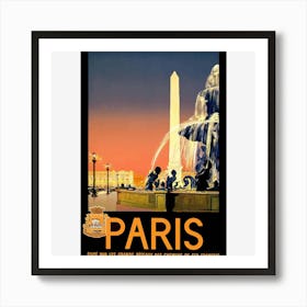 Paris Travel Poster Art Print