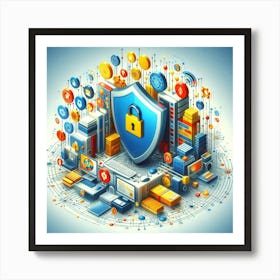 Digital Security Art Print