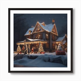 Christmas House 135 Art Print