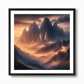 Mountain Landscape 3 Art Print