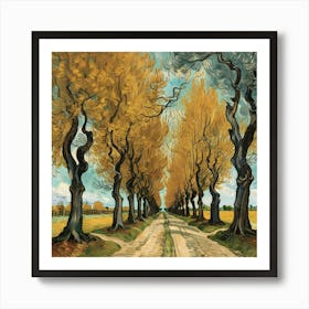 Avenue Of Trees Painting Vincent Van Gogh Art Art Print 1 Art Print