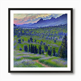 Lavender Fields Art Print