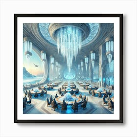 A Grand And Luxurious Interior View Of The Frostsp Art Print