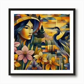 Asian Woman Art Print