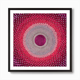 Fuschia Portal Square Art Print