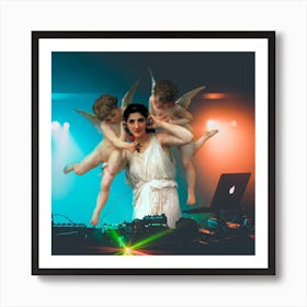 Dj Angels Art Print