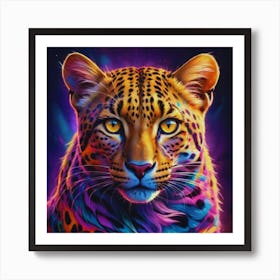 Leopard Painting Art Print