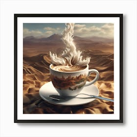 Coffee In The Desert 1 Art Print