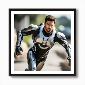 Man In A Robot Suit Art Print