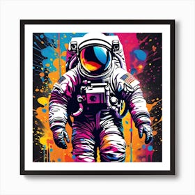 Astronaut In Space 4 Art Print