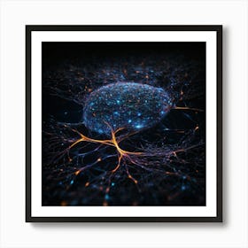 Neuron Stock Videos & Royalty-Free Footage Art Print