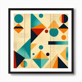 Abstract Geometric Pattern 51 Art Print