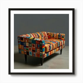 Colorful Sofa Art Print