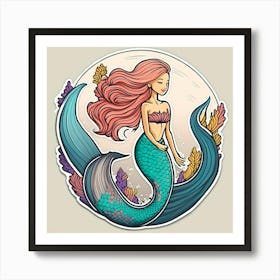 Mermaid 6 Art Print