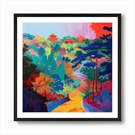 Abstract Park Collection Jingshan Park Beijing China 2 Art Print