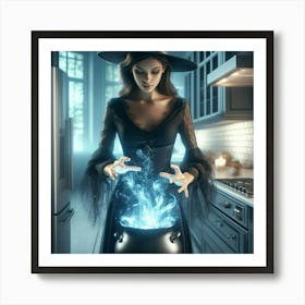 Witch In The Kitchen 4 Art Print