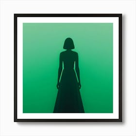 Silhouette Of A Woman 2 Art Print