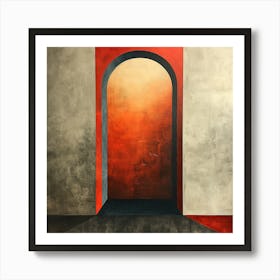 Red Doorway - city wall art, colorful wall art, home decor, minimal art, modern wall art, wall art, wall decoration, wall print colourful wall art, decor wall art, digital art, digital art download, interior wall art, downloadable art, eclectic wall, fantasy wall art, home decoration, home decor wall, printable art, printable wall art, wall art prints, artistic expression, contemporary, modern art print, Art Print