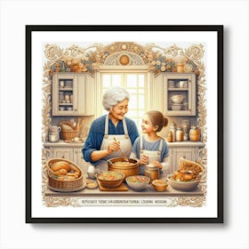 How to Prepare Treasured Family Recipes with Your Loved Ones Art Print