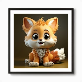 Cute Fox 106 Art Print