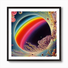 Rainbow Planet Art Print