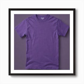 Purple T - Shirt 1 Art Print