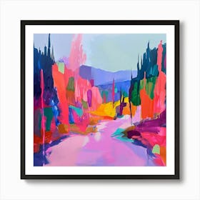 Colourful Abstract Vancouver Canada 5 Art Print