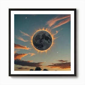 Full Moon In The Sky 1 Art Print