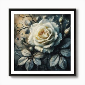 White Rose Art Print