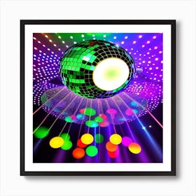 Disco Lights 1 ( Fromhifitowifi ) Art Print