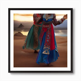 OCA DNA TY -Future Tribal  Ladies of History Dancing Art Print