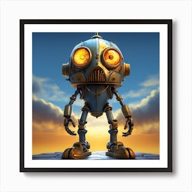 Steampunk Robot 1 Art Print