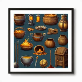 Pots And Pans 1 Art Print