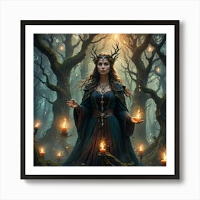 Fairy In The Forest Art Print