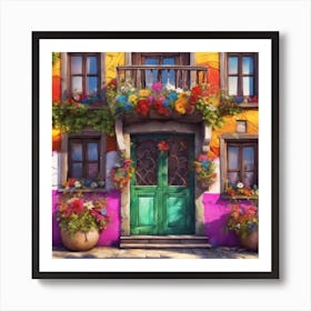 Colorful House Art Print