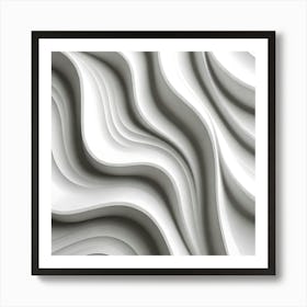 Abstract Wavy Pattern 4 Art Print