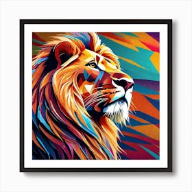 Lion Painting 82 Art Print