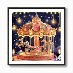 Carousel Art Print