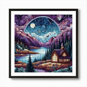 Cabin In The Woods 1 Art Print