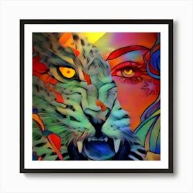 Lioness Art Print