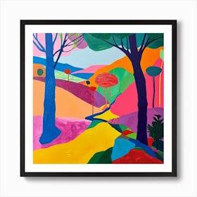 Colourful Abstract The New Forest England 2 Art Print