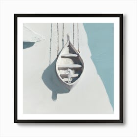 Boat On Ice Art Print