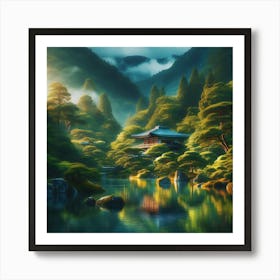 Japanese Landscape Art Print