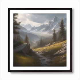 Mountain Landscape 46 Art Print