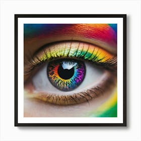 Rainbow Eye 9 Art Print