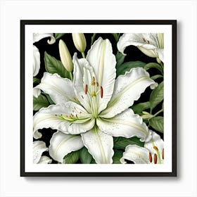 White Lily 1 Art Print