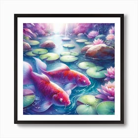 Koi Fish 4 Art Print