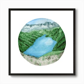 Lake In The Mountains 5 Art Print