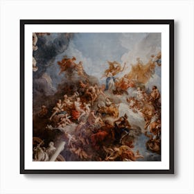 Ceiling Of The Chapel Of St Michel Art Print