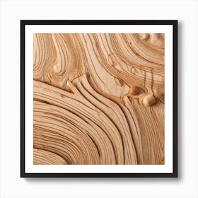 Wavy Wood Art Print